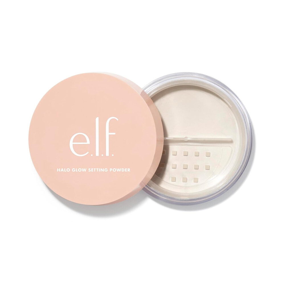 E.l.f. Halo Glow Soft Focus Setting Powder, Silky & Creates Soft Glow Without Shine, Smooths Pores & Lines, Vegan & Cruelty-Free, Light