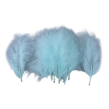 100Pcs Assorted Colored Natural Feather 15-20CM-Mint Green