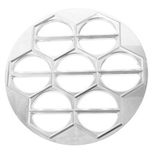 Aluminium vorm voor dumplings (pelmeni) met 14 gaten, Russisch gereedschap