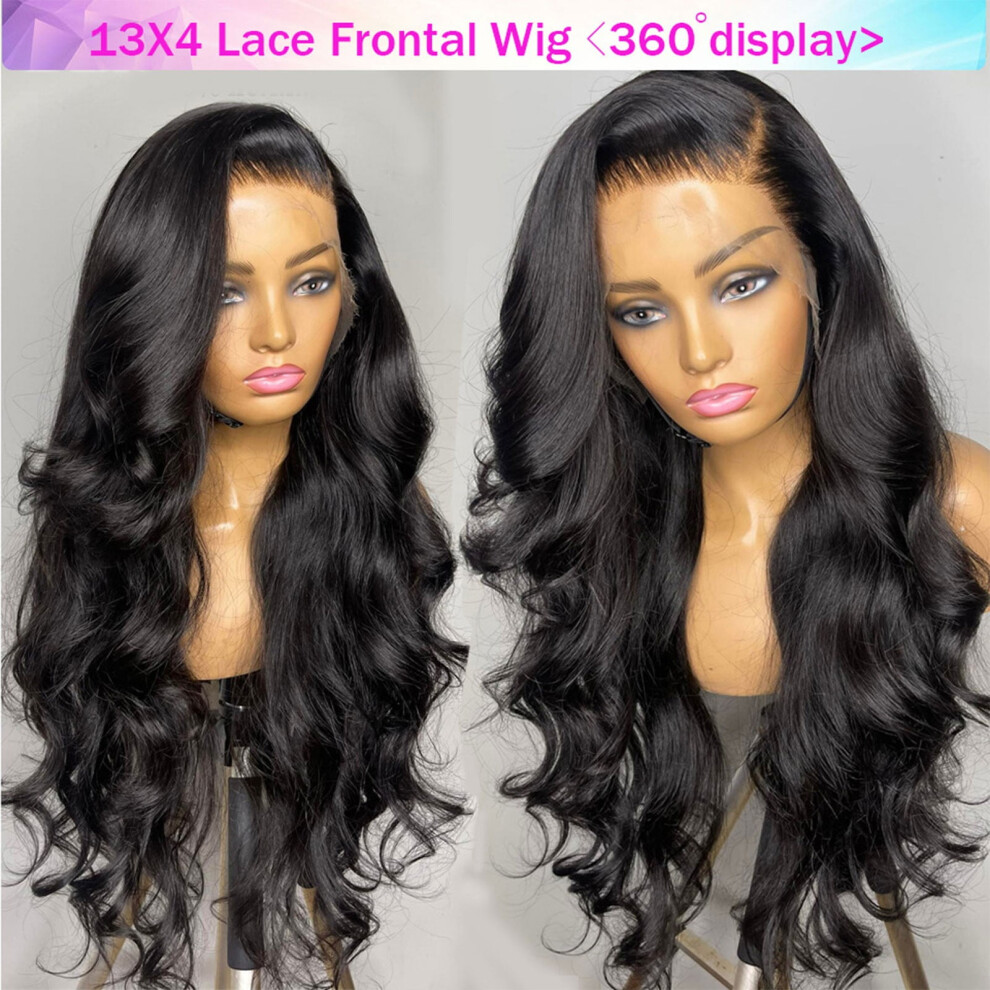 Women's Front Lace Long Curly Synthetic Wig Black
