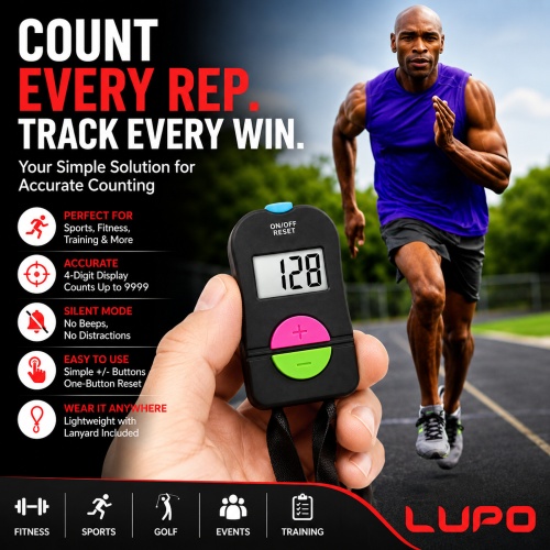 LUPO Digital Hand Tally Counter - Add and Subtract Functions 2