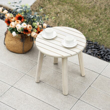 Naturally Sanded Acacia Wood Side Table