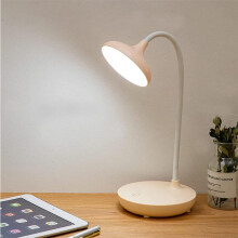 Lampe de bureau LED sans fil, blanche, tactile, intensité réglable sur 3 niveaux, idéale pour la lecture et la lampe de chevet.