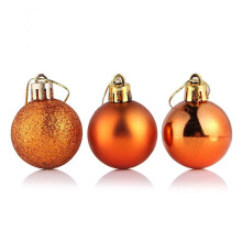 Orange Shatterproof Christmas Ball Ornaments 2.36 inch 24