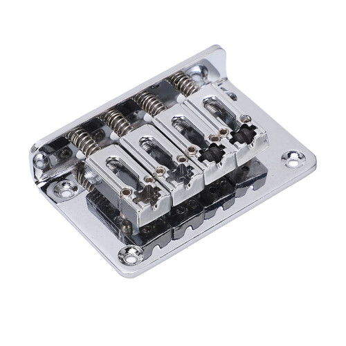 Durable Metal 4 String Fixed Bridge Silver