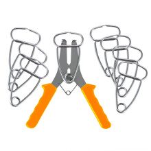 Hochpräzises Federzangenklemmen-Set aus 304-Stahl für-Gelb