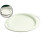 Prato oval de plástico verde 34x27cm (pacote com 1) 1