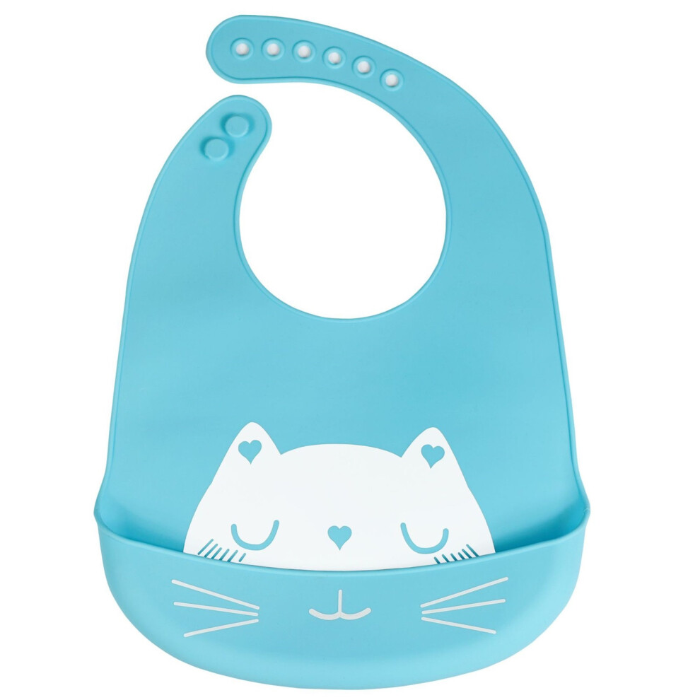 Cute Cat Silicone Feeding Bib