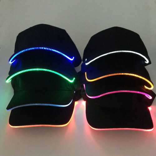 LED-lysende baseballcaps i bomull, unisex