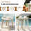 Naturally Sanded Acacia Wood Side Table 5