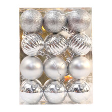 24Pcs Christmas Ball Decorations 4cm Christmas Tree Pendants Suitable for Christmas Ornaments