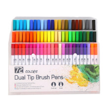 36/48/60/72/100 Colors Brush Pen Watercolour Markers Hand Lettering Pen Watercolor Pen Felt Tip Pen for Drawing Colouring