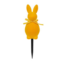Easter Rabbit Flocked Garden Stakes – Soft Texture Outdoor Decor for Spring, Parties & Lawn Display