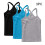 Girls Camisole Cotton Undershirt 3-Pack Lightweight 4