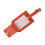 Gepäckanhänger, Kofferanhänger, Reiseaccessoires, orange 1