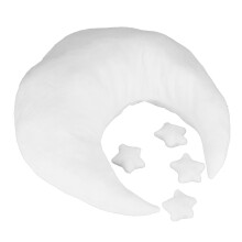 Baby Photo Moon Pillow with Star Accents