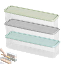 Stackable Clear Crisper Boxes for Fridge – 3PCS Pasta & Produce Organizer, Compatible with Standard Refrigerators