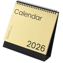 2026 Desk Monthly Calendar 12 Month from Jan to Dec Twin-Coil Binding Academic Calendar for Daily Planning 8.27x7.87Inch