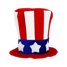 Star Hat Tree Topper Red White Blue 4th of July Decor