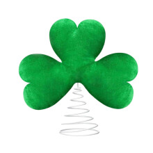 St Patrick's Day Mini Tree Topper Green Metal 1pc