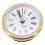 Quartz Clock Insert 2.55 Inch Roman Numeral White Face Gold 4