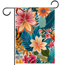 Farmhouse Abstract Flower Garden Flag Double-Sided 28x40