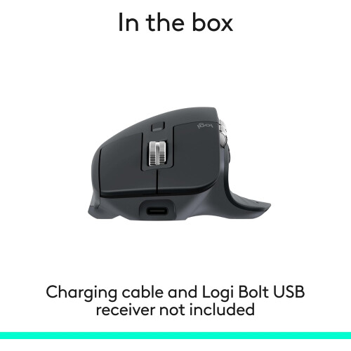 Logitech Logitech MX Master 3S Performance Wireless Mouse, 8,000 DPI Silent, Ergonomic, Ultra Fast Scrolling 2