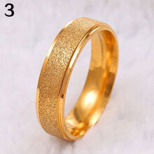 Stainless Steel Matte Wedding Band Ring for Men and Women