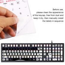 2 Pack Universal Keycap Stickers Matte