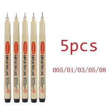 Micron Pigment Liner Set för Manga Skissning 5 delar