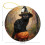 Ceramic Black Cat Witch Hat Pumpkin Ornament 1pc 2