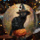 Ceramic Black Cat Witch Hat Pumpkin Ornament 1pc 4