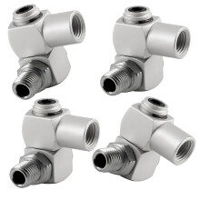 4Pack Durability Aluminum Pneumatic Rotary Fitting 360 Degree-1