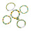 Stylish Multicolor Glass Bead Bracelet Adjustable-Section 3 1