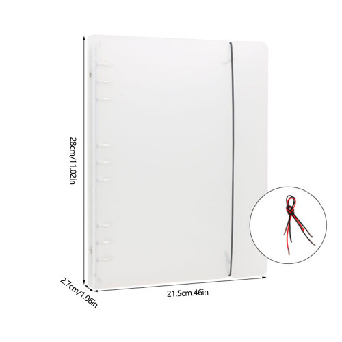 Couverture de classeur à anneaux pour la-4 sangles 4 trous 2