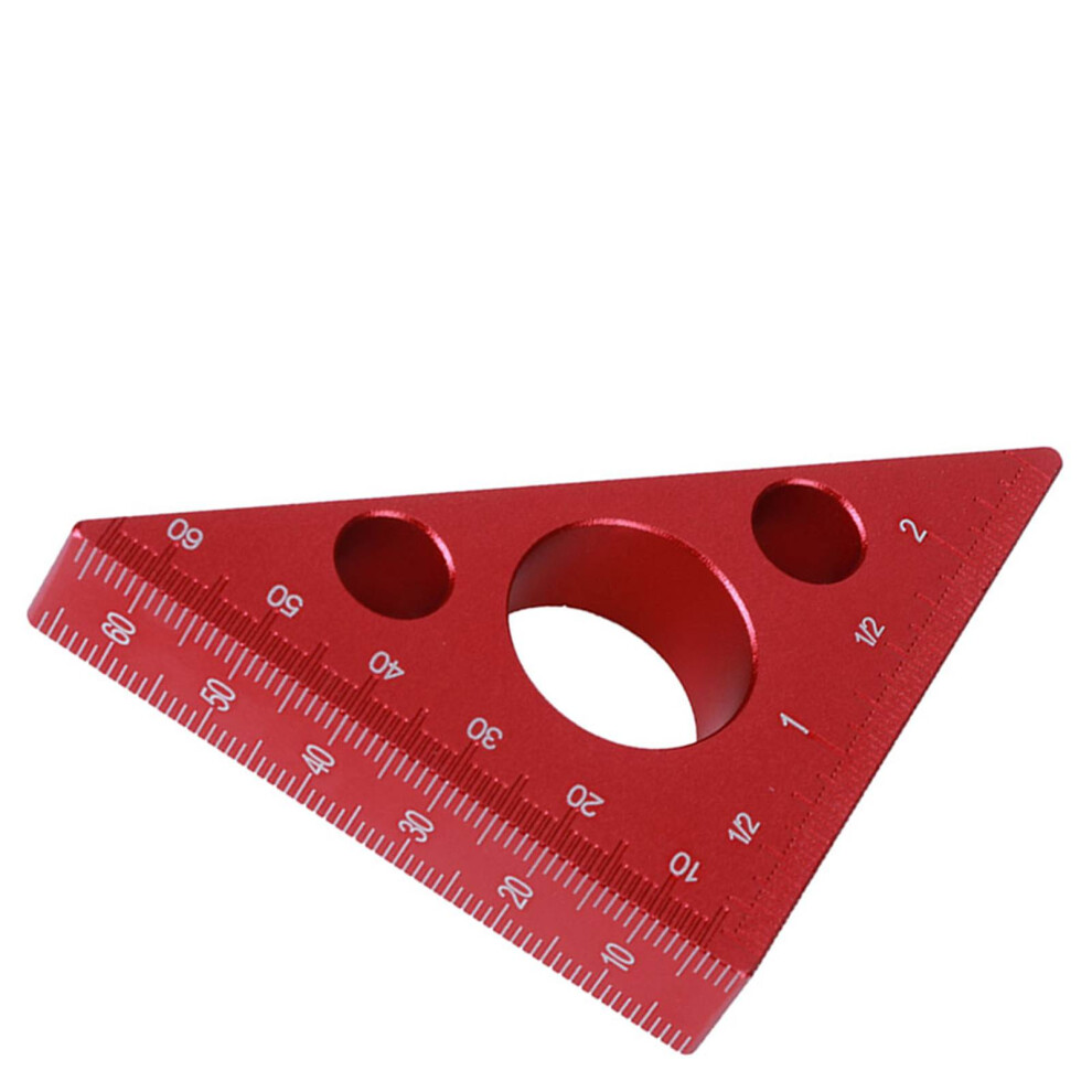 Aluminium 6cm Square Ruler for Woodworking