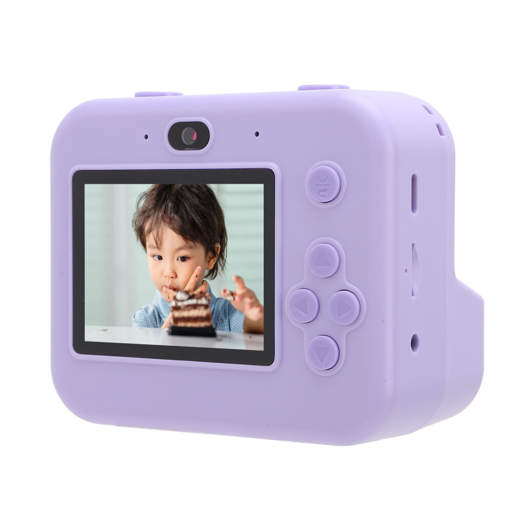 Instant Print Camera 2.4-Inch Ips 12Mp 32Gb Purple 4611394095259