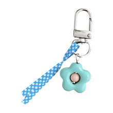 Romance Flower Key Ring Trendy Fashionable Jewelry Piece-Blue