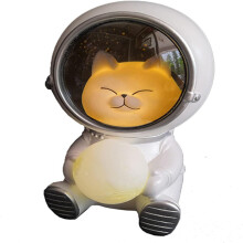 Veilleuse astronaute en résine, lampe décorative pour chambre, bureau et cadeau pour enfants