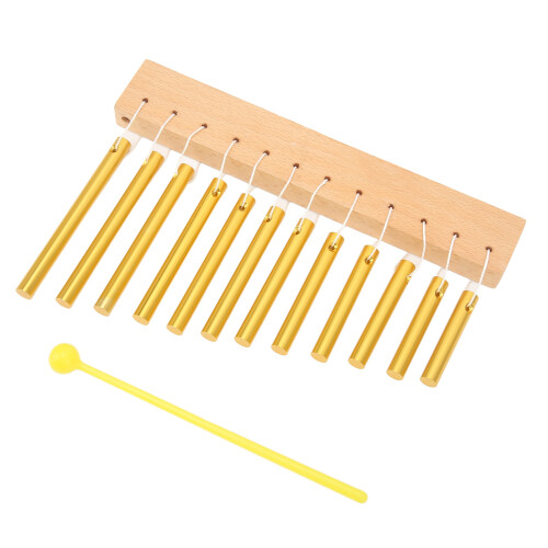 Gold Composite Wood Wind Chime 12 Keys Easy
