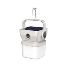 Lampe solaire LED portable rechargeable, lanterne étanche pour marchés nocturnes, camping, tente, lampe de secours en cas de panne de courant.