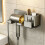 Removable Waterproofed Hairdryer Shelf-Dark Grey 2 4