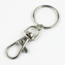 Silver Lobster Clip Hook Chain Split Ring Craft Accessory