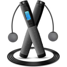 Jump Rope, Sport Skipping Rope with Calorie Counter Jump Rope Wireless Digital Adjustable for Fitness, Fat Loss, Gym,2024 Ping
