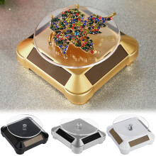 Plateau tournant solaire pour collection de bijoux et montres 360