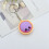 Grappige expressie Baozi stijl sleutelhanger accessoire tas-Wit 5