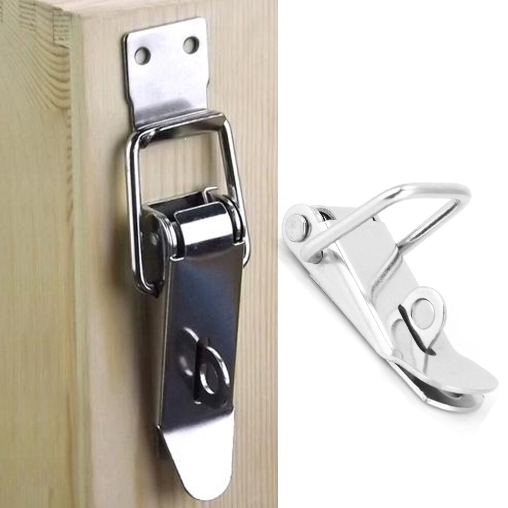 4PCS 304 Stainless Steel Flat Mouth Hasp Lock