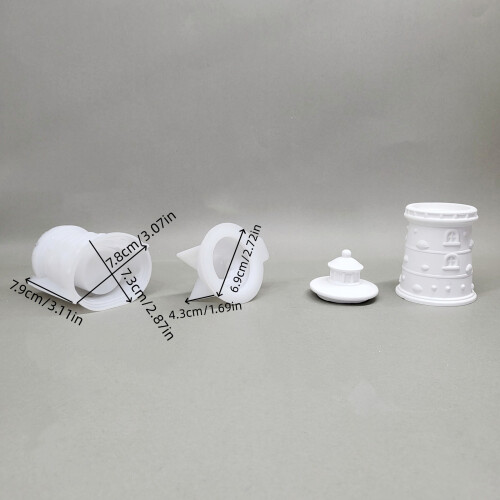 Creative Silicone Lighthouse Jar Mould For Epoxy Resin Projects 2