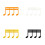 Pince à notes de musique, support de piano, partition de-Orange 2
