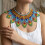 Overdreven Multi Strand Bead Ketting Statement Sieraden-Y0313 1 6